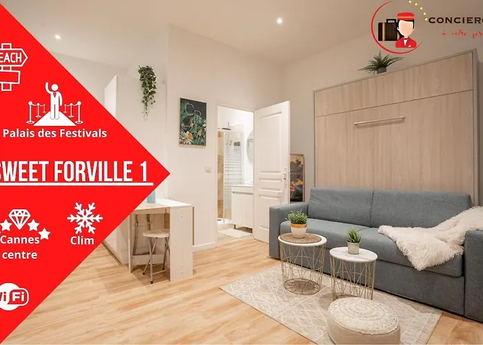 Le Sweet Forville 1 - Palais Des Festivals - Marche Provencal - - Au Calme - Clim *